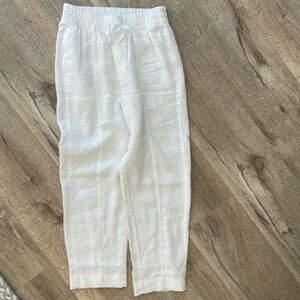 NWOT Athleta Retreat Linen High Rise Ankle Pant